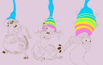 anthro basic_sequence breasts clothed clothing female nipple_outline small_breasts solo transformation vore likasomboody deltarune helluva_boss undertale_(series) loona_(helluva_boss) werewire hi_res