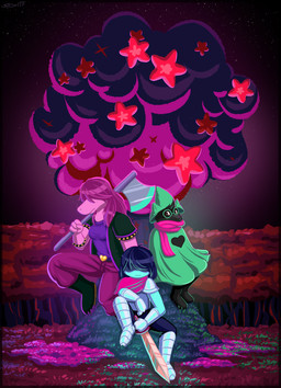 ambiguous_gender ambiguous_human anthro breasts clothed clothing eyewear female fur glasses group hair hat headgear headwear non-mammal_breasts scarf small_breasts tomboy sidnithefox deltarune undertale_(series) kris_dreemurr ralsei susie_(deltarune) bovid caprine darkner goat human lightner mammal reptile scalie 2018 absurd_res digital_media_(artwork) hi_res smaller_version_at_source