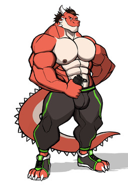 abs anthro bottomwear bulge claws clothed clothing footwear hair horn male muscular muscular_anthro muscular_male nipples pants pecs shoes simple_background solo standing tail tight_bottomwear tight_clothing toeless_footwear toeless_shoes topless white_background darknaigart european_mythology mythology dragon mythological_creature mythological_scalie scalie western_dragon wingless_dragon absurd_res character_request hi_res