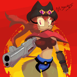 cowboy cowgirl_outfit female gun gun_arm handgun male male/female ranged_weapon revolver solo weapon weapon_arm bodegacowboy brunowarts gameoverse glitch_productions red_dead_(series) rockstar_games kit_bodega domestic_cat felid feline felis humanoid mammal 1:1 tagme