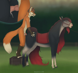 anatomically_correct anatomically_correct_anus anatomically_correct_genitalia anatomically_correct_penis anatomically_correct_vulva animal_genitalia animal_penis animal_vulva anthro anthro_on_feral anthro_penetrating anthro_penetrating_feral anus balls bestiality biped black_anus black_vulva bodily_fluids bridle brown_body brown_fur brown_hair canine_genitalia canine_penis close-up cum cum_in_vagina cum_inside cutaway detailed_background dipstick_tail doggystyle drooling duo equine_anus equine_genitalia equine_vulva erection eyelashes female female_feral female_on_anthro female_penetrated feral feral_penetrated from_behind_position fur genital_fluids genitals hair inner_ear_fluff interspecies knot larger_penetrated long_tail looking_pleasured male male/female male_on_feral male_penetrating male_penetrating_female male_penetrating_feral markings nude open_mouth orange_body orange_fur outside penetration penile penile_penetration penis penis_in_vagina puffy_anus quadruped reins saliva sex sheath size_difference tail tail_aside tail_markings text tongue tongue_out tuft vaginal vaginal_penetration vulva white_body white_fur fenn.perrox niphi werefox_(character) canid canine canis equid equine fox horse mammal 2018 dated digital_drawing_(artwork) digital_media_(artwork) english_text hi_res