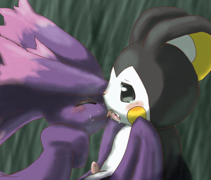 ambiguous_gender anthro blush bodily_fluids cum cum_kiss duo erection eyes_closed genital_fluids genitals happy kissing male open_mouth penis shota smile snowballing tears teeth tongue young young_anthro young_male ohakotome nintendo pokemon emolga generation_4_pokemon generation_5_pokemon ghost mammal mismagius pokemon_(species) rodent sciurid spirit