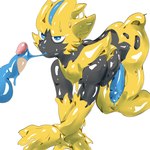 anthro blue_penis blue_tongue duo genitals goo_transformation male male/male penis slime tongue transformation transformation_through_sex haiae nintendo pokemon generation_7_pokemon goo_creature human legendary_pokemon mammal pokemon_(species) zeraora 1:1 2022 absurd_res digital_media_(artwork) hi_res