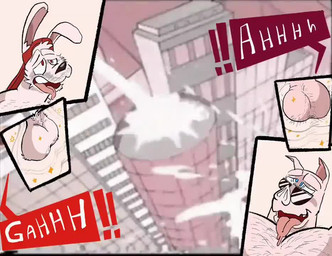 ahegao anthro aroused backwards_hat balls balls_shrinking bodily_fluids body_hair building bukkake city city_destruction clothing cum cum_on_building cum_on_car destruction destruction_of_property dialogue duo ejaculation five_o'clock_shadow fur genital_fluids genitals hairy_balls hat headgear headwear hidden looking_pleasured macro male male/male moan nude nude_anthro nude_male open_mouth pink_balls pink_body pink_tongue red_clothing red_hat red_headwear relieved sex speech_box stealth_sex text tongue white_balls white_body white_fur dudenahuel no_nut_november richard_(dudenahuel) roy_(dudenahuel) domestic_pig lagomorph leporid mammal rabbit suid suine sus_(pig) yorkshire_pig 2023 animated colored_sketch english_text meme no_sound short_playtime sketch video