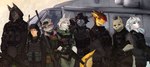 aircraft amber_eyes anthro black_body black_fur black_hair black_sclera brown_body brown_fur brown_hair bulletproof_vest clothed clothing electronics eyebrows eyelashes facial_scar fangs female fur furgonomics gloves green_eyes grey_body grey_fur grey_hair grin group gun gun_on_shoulder hair handwear hat headgear headwear helicopter holding_object holding_weapon hoodie horn inner_ear_fluff larger_female logo looking_at_viewer machine_gun magazine_(gun) male military multicolored_body multicolored_fur multicolored_hair muscular muscular_female orange_body orange_eyes outside pose pouch_(clothing) purple_eyes purple_hair radio ranged_weapon red_hair rifle scar size_difference smaller_male smile sniper_rifle soldier special_forces submachine_gun teeth topwear tuft two_tone_body two_tone_fur two_tone_hair vehicle warrior weapon white_body white_fur white_hair yellow_body yellow_eyes jack_rip a_man_in_a_beasts_world mythology adder_ashfield_(ghilliecamo) amber_hellfire_(ghilliecamo) ashley_volker_(ghilliecamo) chris_(ghilliecamo) lara_shepard_(ghilliecamo) lupa_marble_(ghilliecamo) mika_blackclaw_(ghilliecamo) yuki_snow_(ghilliecamo) canid canine canis dragon felid fish human hybrid mammal marine mythological_creature mythological_scalie pantherine scalie shark snow_leopard wolf 3:1 artist_name digital_media_(artwork) hi_res