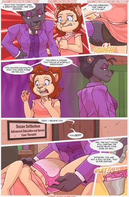 anthro bodily_fluids clothed clothing diaper diaper_change diaper_check duo female genital_fluids pull-ups_(diaper) text unclean_diaper urine used_diaper wet_diaper paddedulf domestic_cat felid feline felis mammal pantherine comic digital_media_(artwork) english_text hi_res
