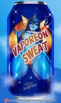 anthro beverage_can big_breasts bikini blue_body bodily_fluids breasts camel_toe clothing female open_mouth solo sparkles sweat swimwear thick_thighs two-piece_swimsuit thyhsilverfeet nintendo pokemon eeveelution generation_1_pokemon pokemon_(species) vaporeon absurd_res hi_res