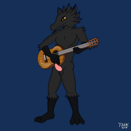 3_toes acoustic_guitar anthro arm_tuft ball_tuft balls biped black_balls black_body black_feathers black_feet black_toes elbow_tuft erection feather_tuft feathers feet genitals gloves_(marking) guitar leg_markings looking_at_viewer male markings mouth_closed musical_instrument non-mammal_balls nude penis pink_penis plantigrade plucked_string_instrument rock_out_with_your_cock_out shoulder_tuft simple_background smile socks_(marking) solo standing string_instrument tapering_penis toes transparent_background tuft yellow_eyes thehuskyk9_(artist) avian dinosaur feathered_dinosaur feathered_scalie prehistoric_species reptile scalie 1:1 2018 alpha_channel digital_media_(artwork) hi_res shaded watermark