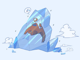 blue_body blue_feathers blush bodily_fluids claws feathers female feral frozen frozen_solid hair ice ice_cube iconography implied_transformation open_mouth red_body red_feathers scientific_instrument simple_background solo sweat thermometer thought_bubble white_body white_feathers white_hair kareha_21909 nintendo pokemon generation_3_pokemon latias legendary_pokemon pokemon_(species) 4:3 hi_res