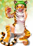 edmol feline female feral green_hair hair solo tiger transformation
Rating: Questionable
Score: 6
User: Flerg
Date: March 17, 2013