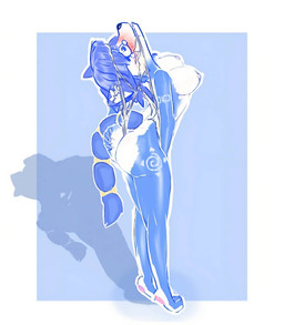 anthro atomic_wedgie blush embarrased_female embarrassed female nude nude_anthro pawpads ripping_wedgie solo wedgie wedgie_fetish reverso-f nintendo star_fox krystal_(star_fox) canid canine fox mammal