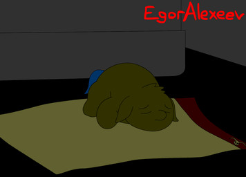 abuse ambiguous_feral ambiguous_gender ambiguous_human animal_abuse appliance black_eyes blood blood_from_mouth blood_in_mouth blue_tail bodily_fluids crush death duo dying feces feral fridge fur green_body green_fur helpless killing kitchen_appliance looking_at_another pain pained_expression paper pooping stuck suffering tail text throwing_object trap_(contrivance) trash_can young young_ambiguous young_feral egoralexeev fluffy_pony fluffy_pony_(species) human mammal 2d_animation animated artist_name digital_media_(artwork) shaded