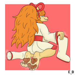 anthro barefoot bodily_fluids boots claws clothed clothing curling_toes feet female foot_fetish foot_focus footwear footwear_removed holding_boots holding_clothing holding_footwear holding_object looking_at_viewer looking_back musk musky_feet pawpads paws shoes soles solo steamy_feet sweat sweaty_feet toe_claws toes erotic_diversion undertale_(series) undertale_yellow ceroba_ketsukane canid canine fox mammal 1:1 absurd_res hi_res