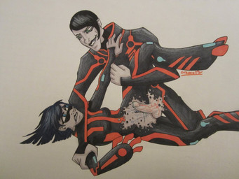 bite biting_lip biting_own_lip bodily_fluids clothing cum cum_on_vulva duo erection female forced genital_fluids genitals human_only humanoid_genitalia humanoid_penis lips lying male male/female not_furry on_back penis rape self_bite sex vulva year mnemoniche tron tron_uprising pavel_(tron_uprising) human mammal 2012 4:3 grandfathered_content traditional_media_(artwork)