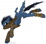 alternate_species feral male ponification quadruped simple_background solo tail text white_background riftryu crystal_dynamics hasbro legacy_of_kain my_little_pony soul_reaver raziel_(legacy_of_kain) equid equine horse mammal pony hi_res url