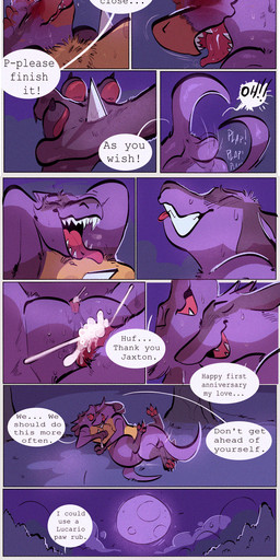 animal_genitalia animal_penis anthro anus areola balls balls_touching belly blush bodily_fluids breast_expansion breast_grab breast_growth breasts butt canine_genitalia canine_penis clothed clothing cum cum_in_vagina cum_inside dialogue duo ejaculation erection expansion female fur gender_transformation genital_fluids genitals genitals_shrinking growth hair hand_holding hand_on_breast human_to_anthro imminent_knotting light lying male male/female male/male moon moonlight mtf_transformation nipples nude on_back open_mouth paw_holding penetration penis penis_shrinking sex sheath sheath_penetration sheath_play smile species_transformation speech_bubble tail text tongue topwear torn_clothing transformation transformation_sequence vaginal vaginal_fluids vaginal_penetration vaginal_squirting vulva wardrobe_malfunction zoba_(artist) nintendo pokemon generation_4_pokemon human lucario mammal pokemon_(species) absurd_res comic english_text hi_res huge_filesize long_image tall_image