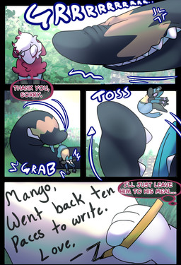 cheek_tuft facial_tuft fur hair imminent_vore makeup multicolored_body multicolored_fur multicolored_hair pupils red_hair slit_pupils text tuft white_body white_fur white_hair halfpricesouls nintendo pokemon zoro_(halfpricesouls) generation_3_pokemon generation_4_pokemon generation_8_pokemon hisuian_form hisuian_zorua lucario mawile pokemon_(species) regional_form_(pokemon) absurd_res comic english_text hi_res