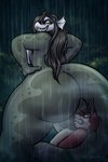 anthro big_breasts big_butt breasts butt dominant dominant_female duo female fur imminent_facesitting looming male male/female nude size_difference submissive submissive_male tail teeth thick_thighs tekandprieda_(artist) the_rune_tapper tek_(tekandprieda) bass_(fish) fish mammal marine murid murine rat rodent 2:3 digital_media_(artwork) hi_res