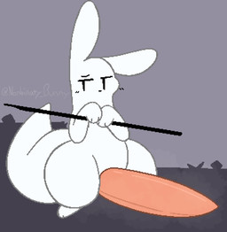 anthro big_penis big_tail erection fur genitals holding_melee_weapon holding_object holding_polearm holding_spear holding_weapon huge_penis male melee_weapon paws penis pink_penis polearm solo spear tail tapering_penis thick_thighs weapon white_body white_ears white_fur white_tail wide_hips nonbinary_bunny rain_world videocult survivor_(rain_world) slugcat 2023 digital_drawing_(artwork) digital_media_(artwork)