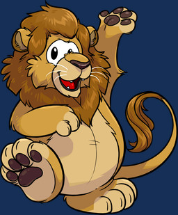 brown_body brown_fur fur lion_ears looking_at_viewer male mane on_one_leg open_mouth solo standing tail tail_tuft toony tuft unknown_artist club_penguin felid lion mammal pantherine absurd_res alpha_channel full-length_portrait hi_res official_art portrait