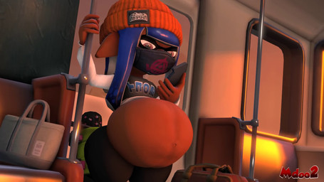 abdominal_bulge armor beanie belly belly_movement big_belly black_bottomwear black_clothing black_facewear black_mask black_pants bottomwear brown_body brown_ears brown_eyes brown_skin clothing dancing digestion digestion_noises duo electronics eyewear female goggles grey_clothing grey_shirt grey_topwear hard_hat hat headgear headwear helmet holding_object holding_phone humanoid_pointy_ears male mask navel not_furry orange_beanie orange_clothing orange_hat orange_headwear outie_navel pants phone pointy_ears public_transportation rapid_transit red_clothing red_shirt red_topwear rumbling_stomach shirt sloshing_belly tan_body tan_skin text text_on_clothing thick_thighs topwear vore md0024 nintendo splatoon team_fortress_2 valve engineer_(team_fortress_2) animal_humanoid cephalopod cephalopod_humanoid human humanoid inkling mammal marine marine_humanoid mollusk mollusk_humanoid 2022 3d_(artwork) 3d_animation animated artist_name colored digital_media_(artwork) hi_res shaded short_playtime sound webm