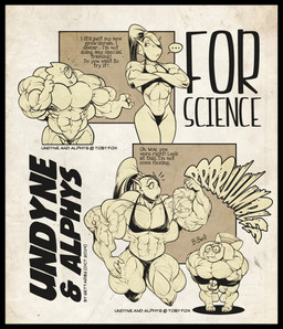 abs anthro anthro_on_anthro big_muscles bikini bodily_fluids body_size_growth clasped_hands clothed clothing dialogue duo ellipsis eye_patch eyewear fangs female female/female fin flexing flustered flying_sweatdrops front_view glasses growth hair head_fin huge_muscles hyper hyper_muscles larger_anthro larger_female leaning leaning_forward looking_at_another looking_at_partner muscle_growth muscular muscular_anthro muscular_female nervous nipple_outline nipples non-mammal_nipples onomatopoeia overbite pigeon_toed ponytail puffed_cheeks shortstack simple_background size_difference size_transformation skimpy smaller_anthro smaller_female sound_effects speech_bubble stuttering sweat sweatdrop swimwear tail tail_motion tailwag teeth text thick_tail transformation two-piece_swimsuit vein veiny_muscles wide_hips gettar82 undertale undertale_(series) alphys undyne lizard reptile scalie english_text hi_res monochrome portrait three-quarter_portrait