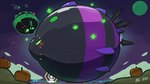 2021 areoants artist_name black_body bloons_tower_defense blush blush_lines dated food fruit gravelord_lych green_body heart_symbol hi_res hyper hyper_inflation love ninja_kiwi plant pumpkin purple_body purple_sky sand sky