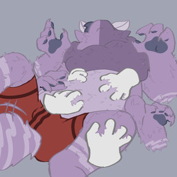 4_fingers anthro belly belly_rub blue_tongue clothing fingers hand_on_belly hands_on_legs male solo_focus tongue tongue_out underwear sunny_furr arthropod insect lepidopteran moth 1:1 hi_res