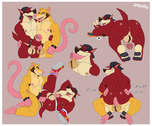 after_kiss all_fours alternative_fashion anal anal_penetration anthro anthro_on_anthro anthro_penetrated anthro_penetrating anthro_penetrating_anthro anus armpit_hair backsack backwards_hat ball_tuft balls beard biceps big_butt big_penis bodily_fluids body_hair bracelet bubble_butt buckteeth butt butt_grab claws clothing cocky cocky_smile cowgirl_position darkened_balls darkened_genitalia deltoids devil_horns_(gesture) disembodied_penis dominant dominant_anthro dominant_male duo ear_piercing eye_contact eyebrow_scar eyebrows facial_hair facial_piercing facial_scar fangs feet fellatio footwear from_front_position frottage fur genital_fluids genitals gesture glistening glistening_butt grin hand_behind_head hand_gesture hand_on_butt handjob hat hat_only headgear headgear_only headwear headwear_only humanoid_genitalia humanoid_penis interspecies jewelry jock jockstrap kneeling leg_grab legs_up looking_at_another looking_at_partner looking_back looking_down looking_pleasured looking_up lying male male/male male_penetrated male_penetrating male_penetrating_male manly masturbation missionary_position mostly_nude multiple_poses muscular muscular_anthro muscular_bottom muscular_male nipple_piercing nipples nose_piercing nose_ring nude on_back on_bottom on_top open_mouth open_smile oral oral_penetration pawpads paws pecs penetration penile penile_penetration penis penis_in_ass penis_in_mouth penises_touching perineum piercing pink_body plap pose precum presenting presenting_anus presenting_hindquarters pubes punk rat_tail rear_view red_body red_eyes red_fur ring_piercing saliva saliva_string scar sex sharp_teeth shoes simple_background skateboard smile socks spiked_bracelet spikes spread_legs spreading standing submissive submissive_anthro submissive_male tail tan_body tan_fur teeth thick_eyebrows tongue tongue_out toony triceps tuft underbite underwear v_sign vehicle waist_grab yellow_body yellow_fur unrealrui atlus go!_go!_hypergrind sega alan_nezumi decker canid canine canis mammal murid murine rat rodent wolf 2025 absurd_res hi_res