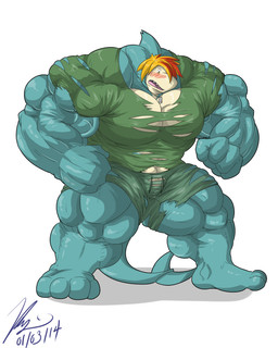 2014 abs anthro biceps big_muscles blush clothing cyhyrau fish flammars growth hair macro male marine muscles pecs plain_background pose potion ripped shark shirt shorts solo standing white_background
Rating: Questionable
Score: 1
User: MJ1988
Date: March 03, 2014
