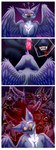 3_panel_comic animal_genitalia animal_penis anthro avian_tongue balls beak beak_fetish beak_play beak_sex beakjob big_balls big_breasts black_body black_fur blood blood_splatter bodily_fluids breast_play breasts brown_beak canine_genitalia canine_penis confusion dialogue duo erection eyebrows feathers fellatio female female_penetrated fur fuzzy fuzzy_balls genital_fluids genitals grey_body grey_fur heart_eyes heart_symbol inner_ear_fluff knot knotted_penis leaking_precum licking long_ears lying_and_blow_position male male/female male_penetrating male_penetrating_female muscular muscular_anthro muscular_male oral oral_penetration pattern_background penetration penile penis penis_between_breasts penis_lick precum precum_on_penis question_mark red_spots sex sharp_teeth simple_background spots teeth text tongue tongue_out tuft vein veiny_knot veiny_penis white_body white_fur wings yellow_eyes tasseya mythology fan_character animal_humanoid avian avian_humanoid bird canid canine canis felid feline gryphon humanoid mammal mythological_avian mythological_creature wolf 2025 absurd_res artist_name blue_theme colored comic dated digital_drawing_(artwork) digital_media_(artwork) english_text hi_res pink_theme purple_theme shaded signature url watermark
