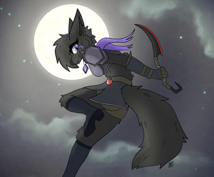 anthro armor breasts cheek_tuft dagger facial_tuft fantasy female freckles glistening glistening_eyes melee_weapon moon night solo tail tuft weapon kariwolf197 mythology luna_(heroesofganvoroth) canid canine canis mammal mythological_canine mythological_creature werecanid werecanine werecreature werewolf wolf hi_res