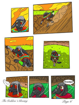 anthro arboj black_body black_fur dialogue fantasy forest fur grey_hair hair male plant red_body solo tree yellow_eyes garrus368 european_mythology greek_mythology mythology arboj_(garrus368) avian canid mammal mythological_avian mythological_bird mythological_creature mythological_firebird phoenix wiffen_(specie) 3:4 comic