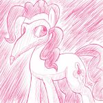 cosplay cutie_mark female feral hair mask pink_hair simple_background solo zokoira bloodborne friendship_is_magic fromsoftware hasbro my_little_pony sony_corporation sony_interactive_entertainment pinkie_pie_(mlp) earth_pony equid equine horse mammal pony 1:1 monochrome