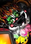 creepy female glowing glowing_eyes looking_at_viewer machine not_furry simple_background solo shu_20625 five_nights_at_freddy's freddy_fazbear's_pizzeria_simulator scottgames scrap_baby_(fnaf) animatronic humanoid robot 2018 absurd_res digital_media_(artwork) hi_res