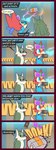 2023 animal_crossing anthro audie_(animal_crossing) breath_of_the_wild canid canine canis clothed clothing comic dialogue english_text eyewear eyewear_on_head female feral fox glasses glasses_on_head hi_res humor inside link_(wolf_form) magnet male mammal nintendo onomatopoeia r-mk sheikah_slate sound_effects speech_bubble tablet_computer tail tail_motion tailwag text the_legend_of_zelda treasure_chest wolf wounded