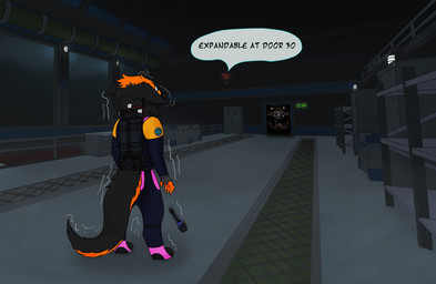 anthro corridor flashlight machine male scared scuba_gear scuba_suit scuba_tank shaking solo speech_bubble trembling underwater water pampassa pressure_(roblox) painter_(pressure) pandemonium_(pressure) rampick canid canine fox mammal protogen void_puddles_(pressure) absurd_res hi_res