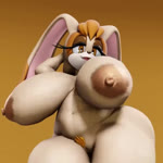 anthro areola big_breasts big_butt breasts brown_areola brown_nipples butt female huge_breasts huge_butt nipples sagging_breasts shaking_breasts shaking_butt slosh sloshing_breasts solo vulkyasha sega sonic_the_hedgehog_(series) vanilla_the_rabbit lagomorph leporid mammal rabbit 1:1 3d_(artwork) 3d_animation animated digital_media_(artwork) high_framerate short_playtime sound webm