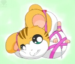 bdsm big_breasts bodily_fluids bondage bound breasts female feral huge_breasts lactating ribbon_bondage ribbons solo submissive submissive_female latiken hamtaro_(series) sandy_(hamtaro) cricetid hamster mammal rodent