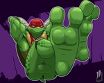 2_toes anthro arm_wraps ball_stretcher balls biceps durag feet foot_fetish foot_focus genitals hands_behind_head male muscular paws pecs raised_arm soles solo toes triceps wraps iudicium86 epic_games fortnite teenage_mutant_ninja_turtles raphael_(tmnt) reptile scalie turtle 5:4 hi_res