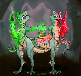 claws duo feet female finger_claws magic_user male male/female membrane_(anatomy) nude plasma poison purple_eyes scales split_form tan_body tan_scales teal_body teal_skin toe_claws toes webbed_feet webbed_hands soulwing98 avola_(soulwing98) regor_(soulwing98) aquatic hybrid kobold merfolk scalie 2021 digital_media_(artwork) sibling_(lore) twins_(lore)