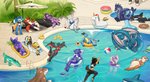 animal_pool_toy anthro arms_above_head arms_bent ball bath_toy beach_ball bent_leg bent_legs beverage bikini clothing container crossed_ankles crossed_legs cup curved_tail disposable_cup diving donut_pool_toy drink_float extended_arm extended_arms extended_leg feet_over_edge female feral fin_out_of_water floatie floating food_pool_toy foot_in_water foot_over_edge fully_submerged_legs fully_submerged_tail group group_portrait half_submerged hand_behind_head hands_above_head hands_behind_head holding_object holding_pool_toy holding_swim_ring inflatable inflatable_drink_holder inflatable_ride inflatable_support inflatable_toy inner_tube knock-kneed ladder leg_over_edge leg_over_knee legs_together lying male on_front on_pool_toy on_swim_ring one_calf_up partially_submerged planted_leg plastic pool_toy poolside raised_arm raised_arms raised_calf raised_foot raised_hand rubber_duck sitting soaking_feet splash standing straight_leg straight_legs submerged_legs submerged_tail sunken_seat supported_arm supported_legs swim_ring swimming_pool swimming_pool_ladder swimming_trunks swimwear tail tail_out_of_water translucent_water two-piece_swimsuit up_and_over water wet kittellox_(artist) mythology shiva_(oc) arthropod canid canine canis cetacean crocodile crocodilian crocodylid dobermann dolphin domestic_dog dragon fish fox hymenopteran inanimate_object insect mammal marine mustelid mythological_creature mythological_scalie oceanic_dolphin orca otter pinscher reptile scalie shark toothed_whale wasp wolf hi_res