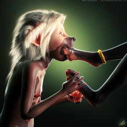 anthro digitigrade duo feet female flat_chested foot_fetish foot_focus foot_grab foot_in_mouth foot_play foot_suck hair hairless hindpaw multi_nipple nipples nude pawpads paws solo_focus sucking toe_in_mouth toe_play toe_suck toes white_hair tchaikovsky2 alasiri_kivuli jinjing-yu canid canine canis chinese_crested_dog domestic_dog hairless_dog mammal toy_dog 1:1 2015 3d_(artwork) digital_media_(artwork) hi_res