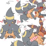 anus balls_deep blush bodily_fluids censor_bar censored_genitalia censored_penis censored_pussy cum cum_in_pussy cum_inside duo fast_sex female feral fog genital_fluids looking_pleasured male male/female penetration shaking young young_female young_feral sakaniyame nintendo pokemon eevee eeveelution generation_1_pokemon generation_2_pokemon pokemon_(species) umbreon 1:1 censored hi_res