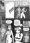 abs anthro anthrofied blush breasts comic covering covering_crotch dialogue dragon embarrassed english_text equid equine female friendship_is_magic hasbro hi_res horn mammal monochrome my_little_pony mythological_creature mythological_equine mythological_scalie mythology nude pia-sama rarity_(mlp) scalie spike_(mlp) tail teleportation text unicorn