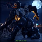 balls big_balls big_muscles big_penis black_body butt city city_background claws emblem empty_eyes full_moon genitals humanoid_genitalia humanoid_penis long_tongue male moon muscular not_furry nude open_mouth penis rear_view sharp_teeth solo teeth toe_claws tongue tongue_out thekidxeno marvel marvel_midnight_suns venom_(marvel) alien alien_humanoid humanoid symbiote 1:1 3d_(artwork) absurd_res blender_(artwork) digital_media_(artwork) hi_res huge_filesize