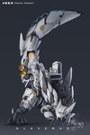 ambiguous_gender feral grey_background machine mecha simple_background solo standing tail xezeno capcom monster_hunter brute_wyvern glavenus 2022 digital_media_(artwork) hi_res