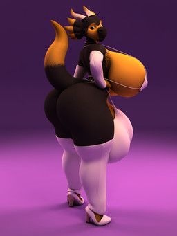 anthro balls big_balls big_bulge big_penis biped bra breasts bulge clothing footwear genitals gynomorph high_heels horn huge_balls huge_bulge huge_penis hyper hyper_balls hyper_bulge hyper_genitalia hyper_penis intersex leggings legwear penis pumps shoes simple_background smile solo standing tail thick_thighs underwear wide_hips anthroanim mythology milenth_drake dragon mythological_creature mythological_scalie scalie 2018 3:4 3d_(artwork) absurd_res digital_media_(artwork) hi_res