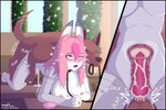 ahegao animal_genitalia anthro anthro_on_feral anthro_penetrated bestiality bodily_fluids breasts bridal_lingerie clothing collar cum cum_in_pussy cum_inside digit_ring doggystyle duo ejaculation female female/female feral feral_penetrating feral_penetrating_anthro feral_penetrating_female from_behind_position genital_fluids genitals jewelry knot knotted_penis knotting leash leashed_collar lingerie looking_pleasured male male_penetrating moan nude nude_female penetration penis ring sex vein veiny_penis wedding wedding_ring x-ray_view udon_restocker brand_new_animal studio_trigger nazuna_hiwatashi unnamed_character animal_humanoid canid canid_humanoid canine canine_humanoid fox_humanoid humanoid mammal mammal_humanoid 3:2 hi_res