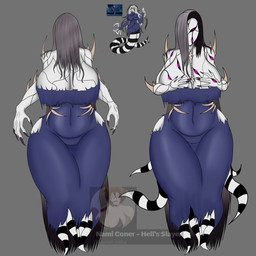 big_breasts breasts cuff_(restraint) eyelashes female floating front_view ghost_tail grey_body grey_hair hair heart_symbol multi_eye pink_eyes restraints solo tentacles thick_thighs wide_hips nahuelng ben_10 cartoon_network chaquetrix ghostfreak alien alien_humanoid ectonurite ghost humanoid spirit 1:1 hi_res